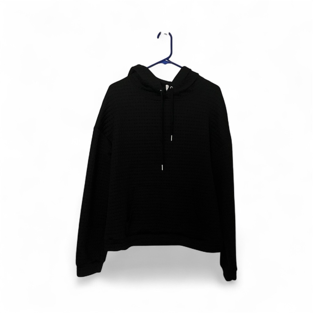 Black Quilted Hoodie • Women’s